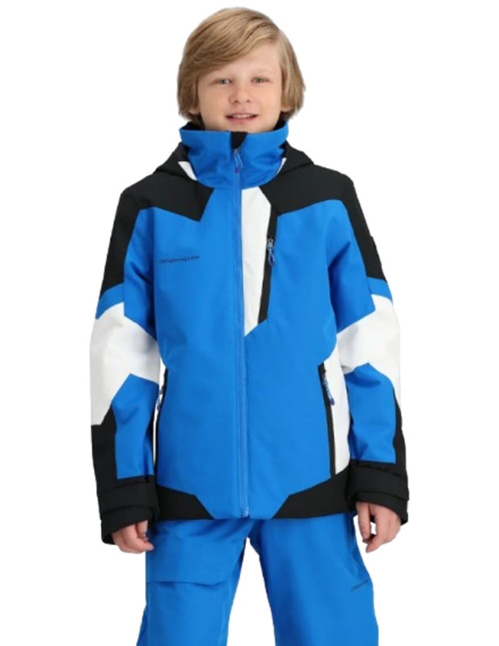 OBERMEYER Youth Boys Fleet Winter Jacket Large (14-16) Blue/Black NWOT